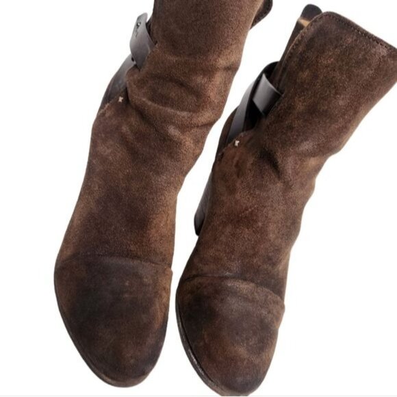 RAG & BONE Kinsey Brown Leather Ankle Boot - Picture 5 of 14